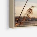 Obraz w ramie 50x70 - Naturalna Delikatność - trawy, boho - rama drewno