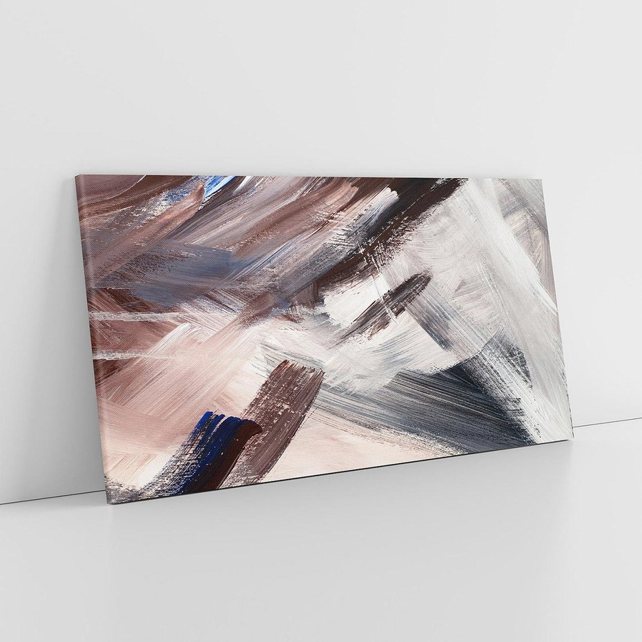 Obraz na płótnie 120x60 - Eksploracja Dramaturgii - abstrakcyjny chaos, chatyczne maźnięcia pędzla