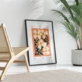 Plakat bez ramy 30x40 - Refleksje w roślinnym odbiciu - kwiatowa kompozycja, minimalizm