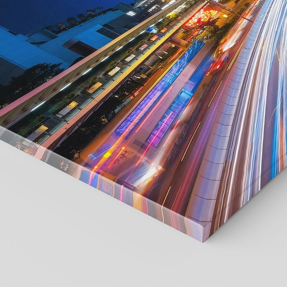 Obraz na płótnie 100x50 - Nocne miasto w Japonii: Tajemnicza atmosfera - Japonia, miasto