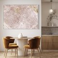 Obraz w ramie 120x80 - Wyjątkowa Stylizacja - marmur, złoto - rama biała
