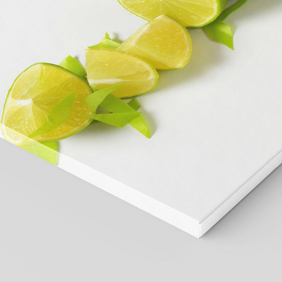 Obraz na płótnie 60x60 - owocowa eksplozja - limonki, owoce