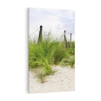 Obraz na płótnie 80x120 - Rajskie wydmy nad plażą - plaża, wydmy