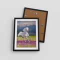 Plakat w ramie 30x40 - Koń Góry: Spotkanie z Wielką Przyrodą - koń, góry - rama czarna