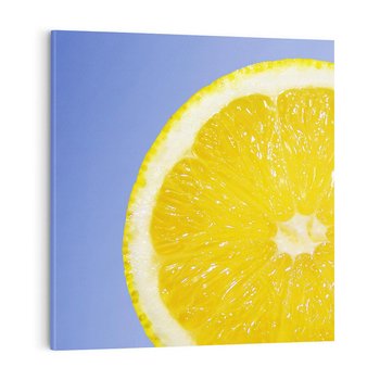 Obraz na płótnie 40x40 - Cytryna Żywa Energia - cytryna, owoce