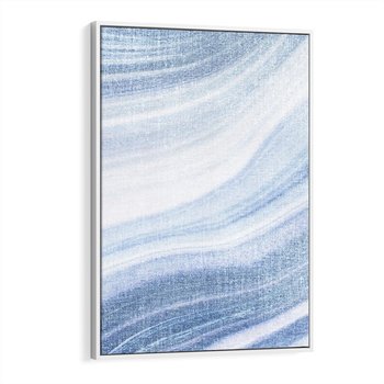 Obraz w ramie 80x120 - Abstrakcyjna akwarela - abstrakcja, akwarela - rama biała