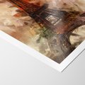 Plakat bez ramy 30x40 - Abstrakcyjna Eiffla - miasto w nowej formie - Eiffla, abstrakcja