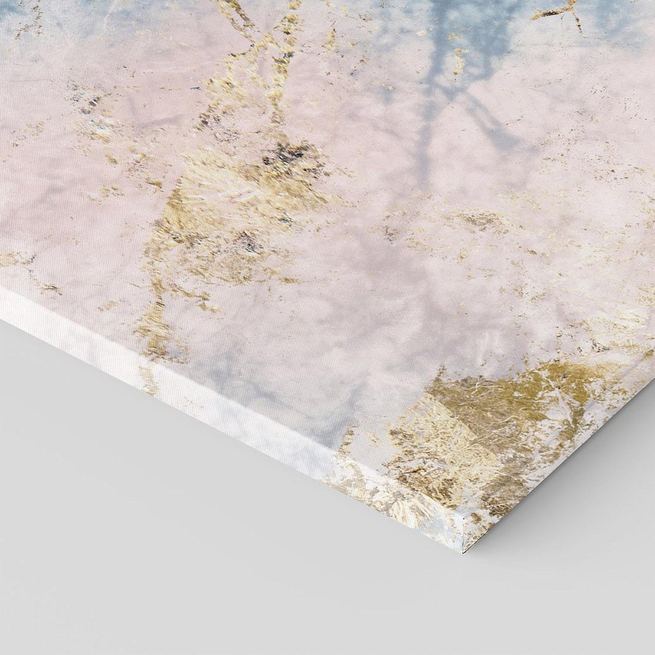 Obraz na płótnie 30x30 - Luksusowa Dekoracja - marmur, złoto