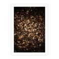 Plakat bez ramy 21x30 - Brązowe Liście w Scenerii - suche liście jesień brąz