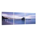 Obraz na płótnie 150x50 - Romantyczne molo nad morzem - molo, morze