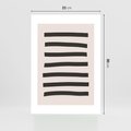 Plakat bez ramy 21x30 - Strukturalna Rewolucja Form - minimalizm, czarne pasy