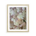 Plakat w ramie 40x50 - Kwiatowy taniec - kwiaty, hortensje - rama drewno