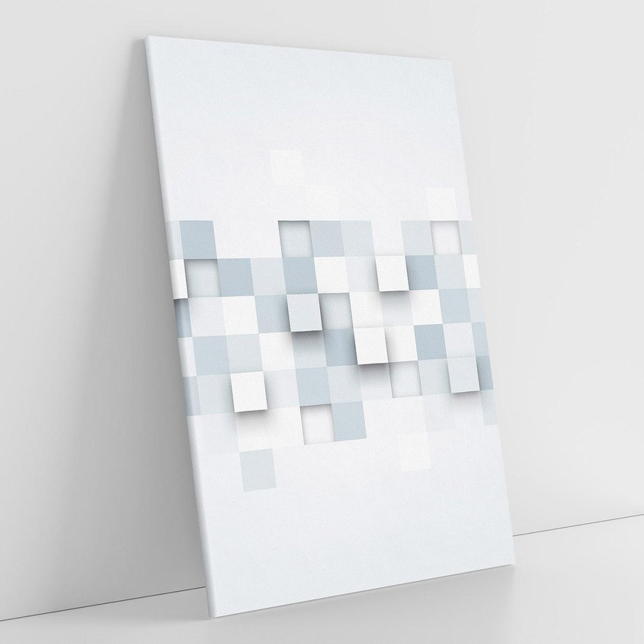 Obraz na płótnie 50x70 - Trójwymiarowe formy geometryczne - geometria, 3D