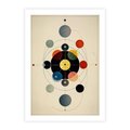 Plakat bez ramy 21x30 - Bezgraniczny Taniec Światła - abstrakcyjna geometryczna kompozycja, koła linie
