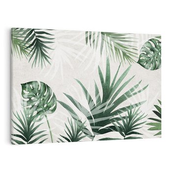 Obraz na płótnie 120x80 - Tropikalne Akwarele - tropikalne liście, akwarela