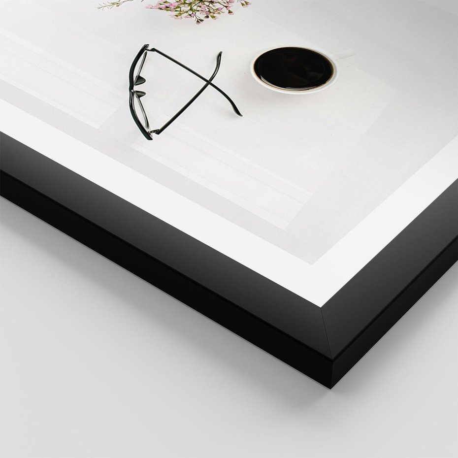 Plakat w ramie 50x70 - Codzienne Radości - kompozycja, bukiet - rama czarna