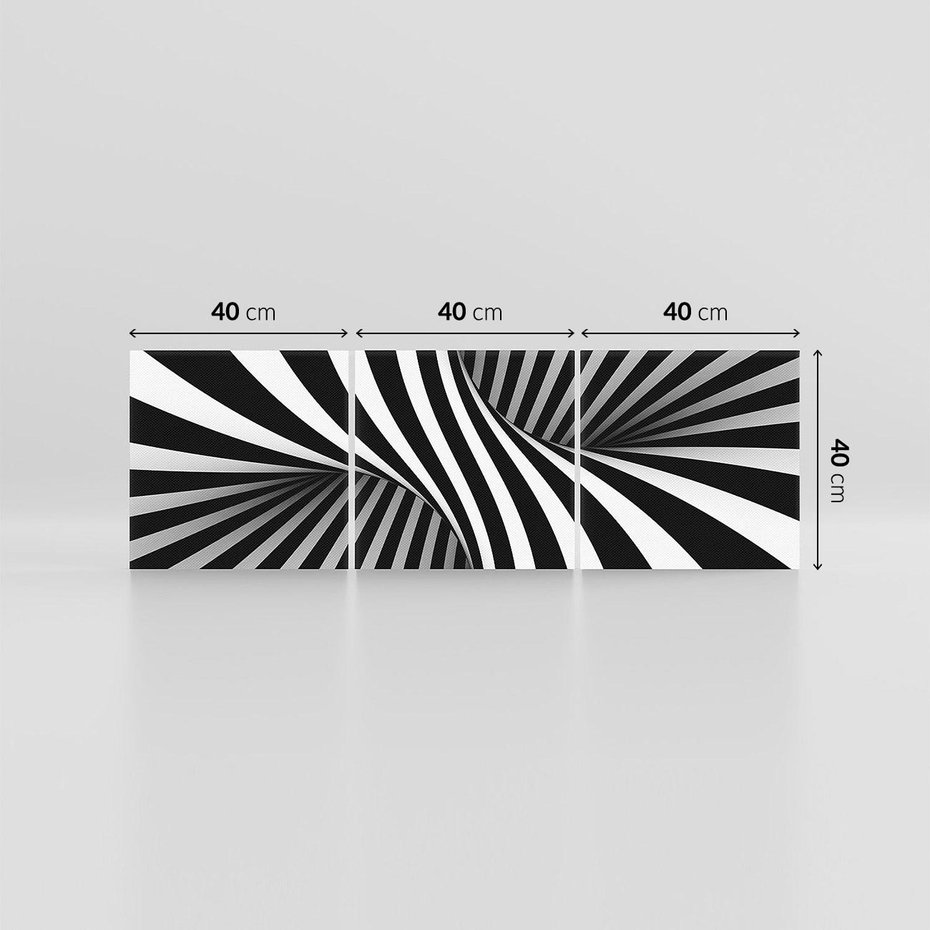 Obraz na płótnie 120x40 - Kolorowa Abstrakcja: Inspiracje Zebry - abstrakcja, 3d