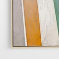 Obraz w ramie 50x70 - Księga Ukrytych Odbić - abstrakcyjne dziwne kształty, olejny obraz - rama drewno