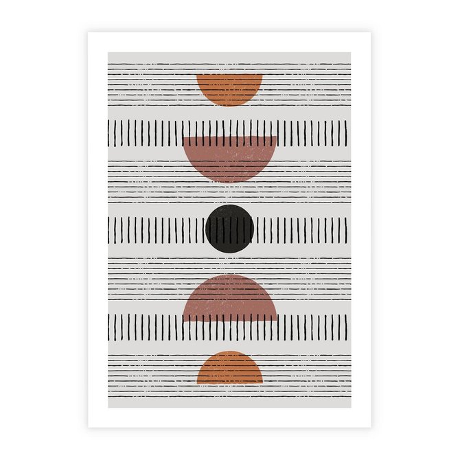 Plakat bez ramy 30x40 - Plakat w Stylu Abstrakcji - geometryczna grafika, plakat