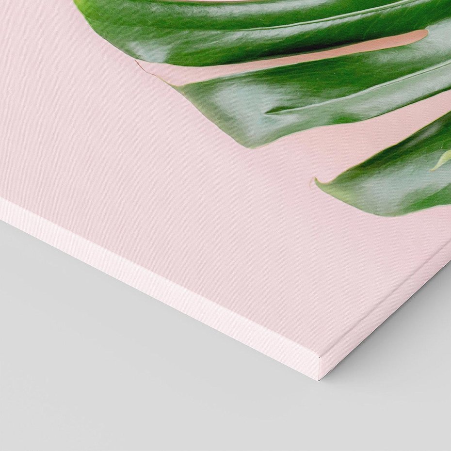 Obraz na płótnie 140x70 - Egzotyczna Roślinność - liście, monstera