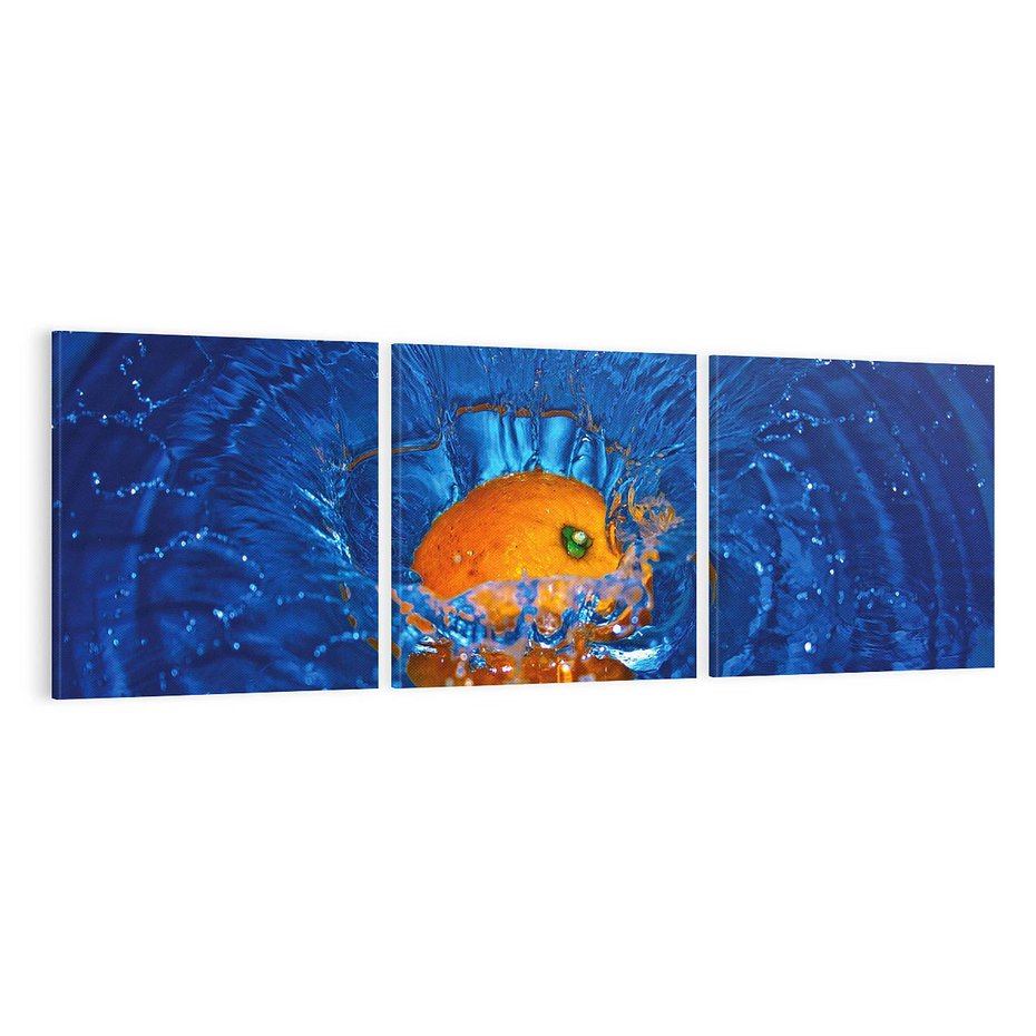 Obraz na płótnie 120x40 - Pomarańcza Owoce - pomarańcza, owoce