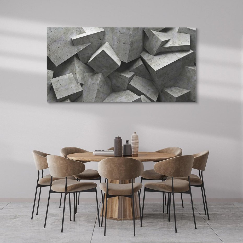 Obraz na płótnie 140x70 - Abstrakcja w Trzech Wymiarach - 3D, abstrakcja