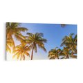Obraz na płótnie 100x50 - Rajskie palmy w tropikalnym raju - palmy, tropiki