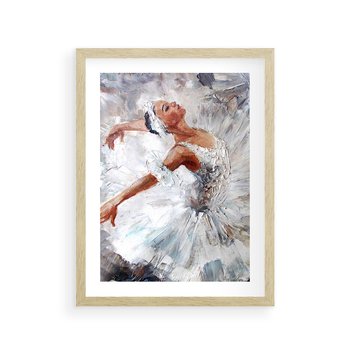 Plakat w ramie 30x40 - Baletowa Sztuka - balet, sztuka - rama drewno