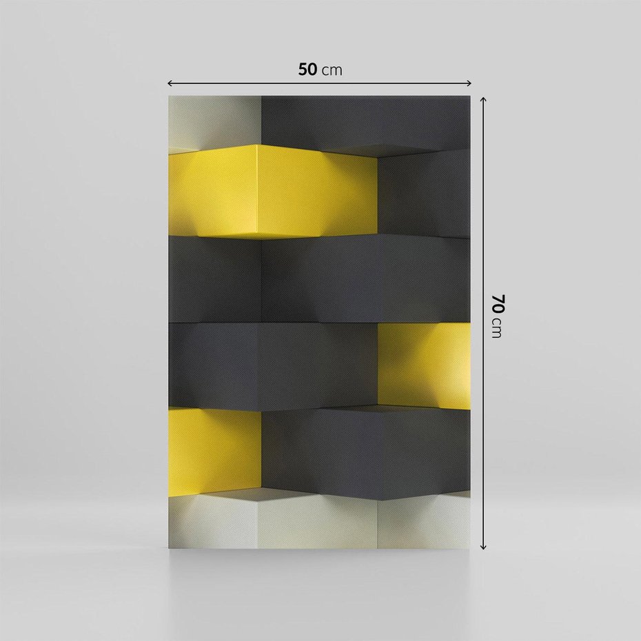 Obraz na płótnie 50x70 - Gry kolorów - abstrakcja, 3d