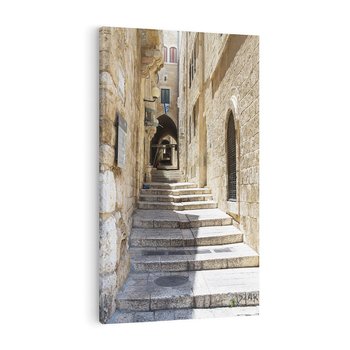 Obraz na płótnie 70x100 - Urok uliczki: perspektywa miasta - uliczka, perspektywa