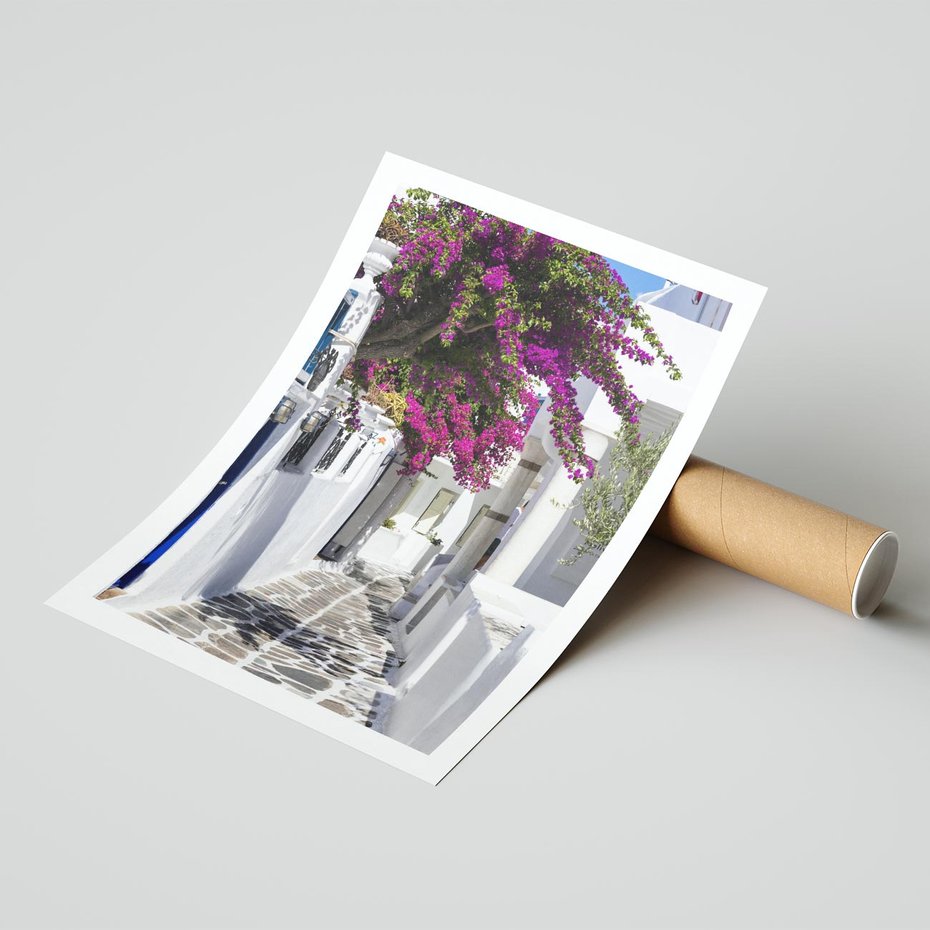 Plakat bez ramy 40x50 - Mroczna Tajemnica - uliczka, perspektywa