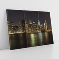 Obraz na płótnie 120x80 - Nowy Jork nocą - New York, Nowy