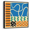 Obraz w ramie 50x50 - Etno Boho - etno ornamenty, boho klimat - rama czarna
