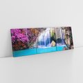 Obraz na płótnie 90x30 - Uroki wodospadu w lesie - Tajlandia, wodospad