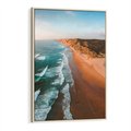 Obraz w ramie 80x120 - Z Lotu Ptaka - fotografia, plaża - rama drewno