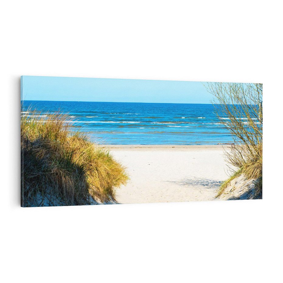 Obraz na płótnie 120x60 - Spokój nad brzegiem morza - plaża, morze