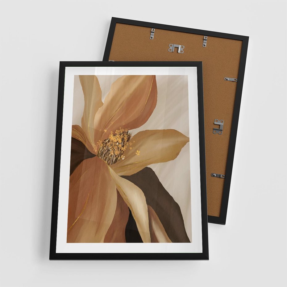 Plakat w ramie 50x70 - Wyraz Luksusu - sztuka, nowoczesna - rama czarna