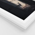 Plakat w ramie 40x50 - Sarnie Skoki - zdjęcie, klimatyczny las - rama biała