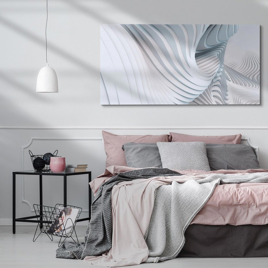 Obraz na płótnie 100x50 - Abstrakcyjne Przestrzenie - geometria, 3D