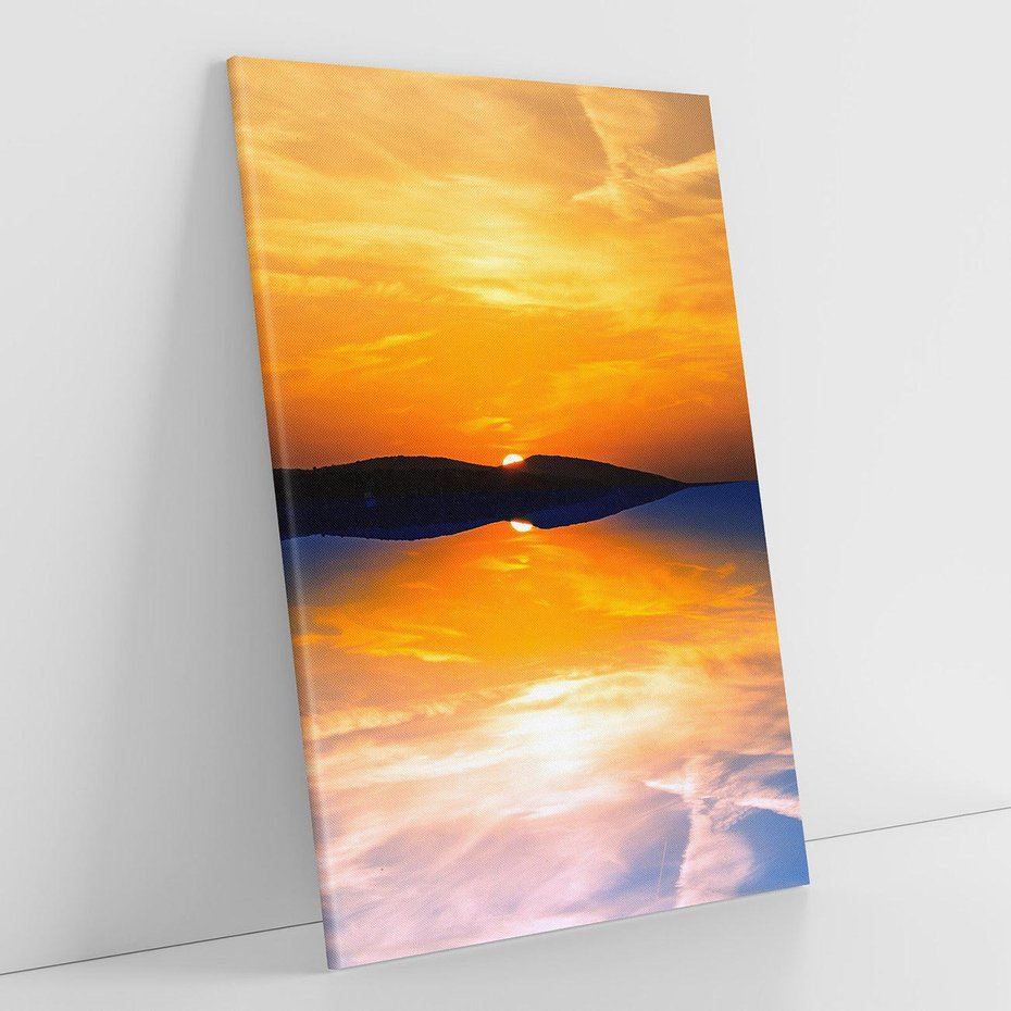 Obraz na płótnie 80x120 - Zachód słońca nad oceanem - zachód słońca,