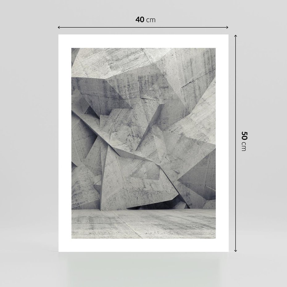 Plakat bez ramy 40x50 - Architektura w trójwymiarowym wymiarze - architektura, 3D