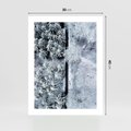 Plakat bez ramy 30x40 - Ujęcie Zimowej Szosy - zima, śnieg