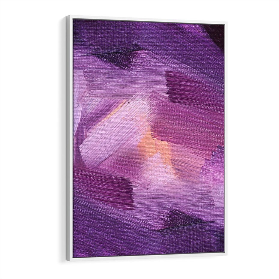 Obraz w ramie 80x120 - Abstrakcyjna gra kolorów - abstrakcja, akwarela - rama biała