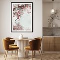 Plakat bez ramy 30x40 - Kwiatowa baśń z motylami - kwiaty, motyle
