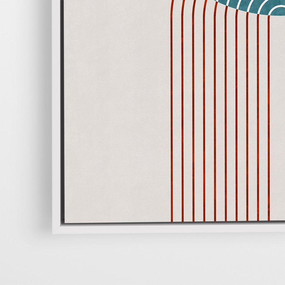 Obraz w ramie 70x100 - Odkrywanie duszy w farbach - kwiaty, pastelowe kolory - rama biała