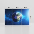 Obraz na płótnie 120x80 - Kosmiczna podróż: Ziemia jako planeta - kosmos, ziemia