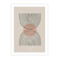 Plakat bez ramy 40x50 - Nowy Rytuał - abstrakcyjna sztuka, boho kształty