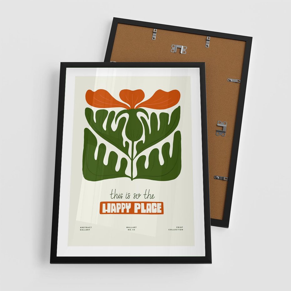 Plakat w ramie 50x70 - Rozkwitająca Gra - kwiaty, nowoczesny plakat - rama czarna