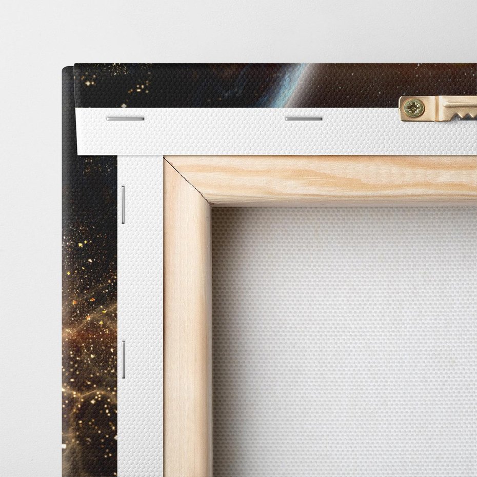 Obraz na płótnie 30x30 - Fascynująca kosmiczna aura - kosmos, ziemia