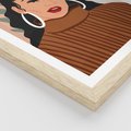 Plakat w ramie 40x50 - Kobiece Wibracje - nowoczesny plakat, styl retro - rama drewno